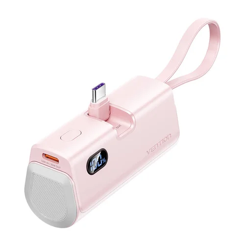 Vention FHQP0 4800 mAh 22,5 W rožinis išorinis akumuliatorius image 2