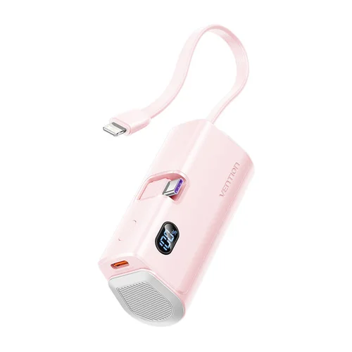 Vention FHQP0 4800 mAh 22,5 W rožinis išorinis akumuliatorius image 3