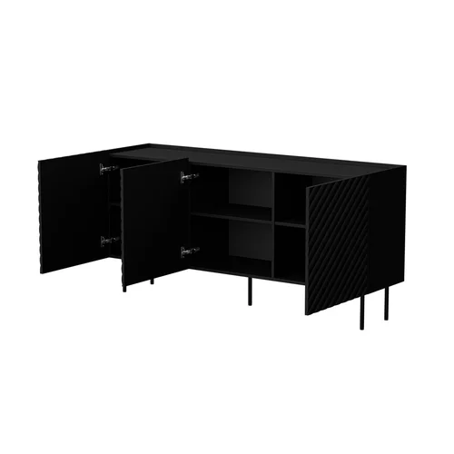 Cama LUCCA 3D juoda komoda 165 × 40 × 80 cm image 2