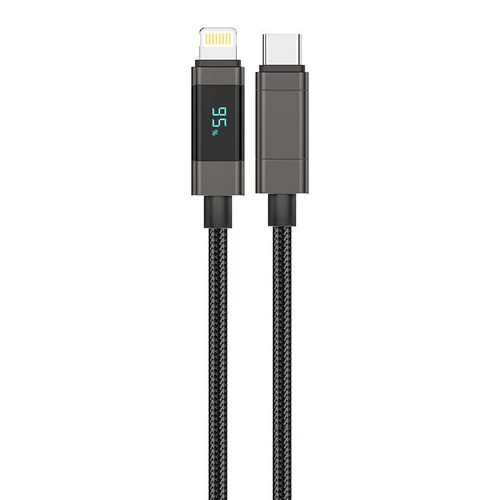 Foneng XS05 PD27W USB-C į Lightning kabelis, 1,2 m, juodas image 2