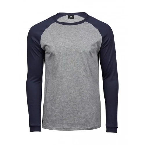 Vyriški Tee Jays 5072 marškinėliai ilgomis rankovėmis 3XL Heather/Black image 1
