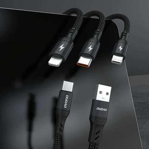 Dudao L3W 66 W USB kabelis, juodas image 2