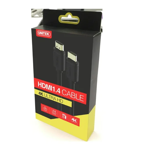 UNITEK Y-C138M HDMI laidas 2 m, juodas image 1