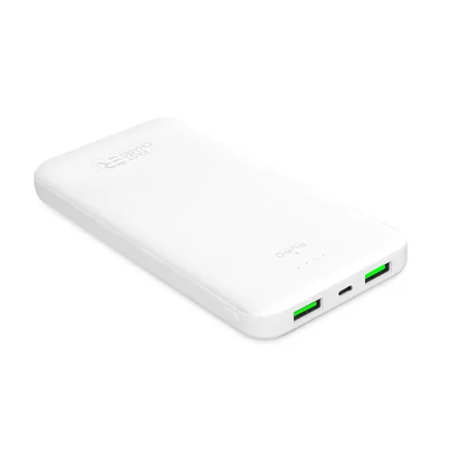 Puro White išorinė baterija 10 000 mAh, 12 W, balta image 1