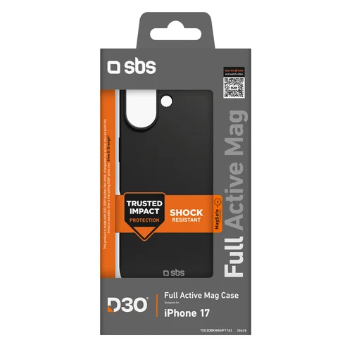 SBS Full Active Mag D3O dėklas iPhone 17, juodas image 1
