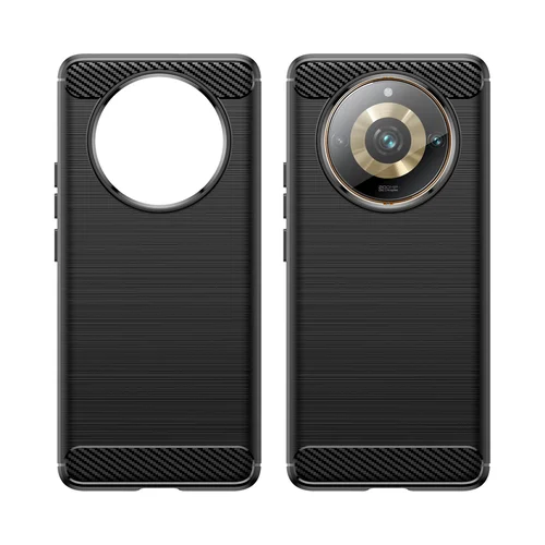 Realme 11 Pro / 11 Pro+ Carbon Case dėklas, juodas image 2