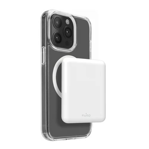 Puro Power Mag 5000 mAh MagSafe įkroviklis, baltas image 1