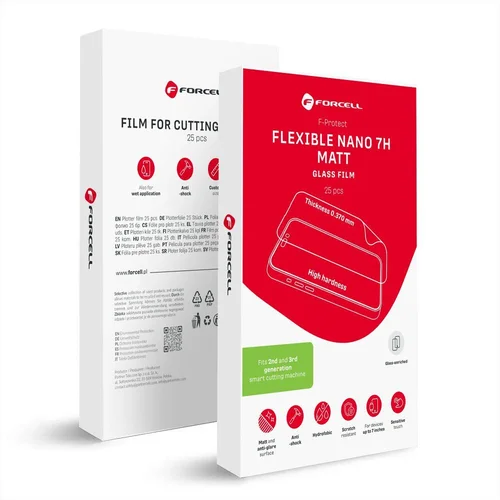 Forcell F-Protect hibridinė plėvelė Nano 7H Matt 196 × 125 mm, 25 vnt. image 1