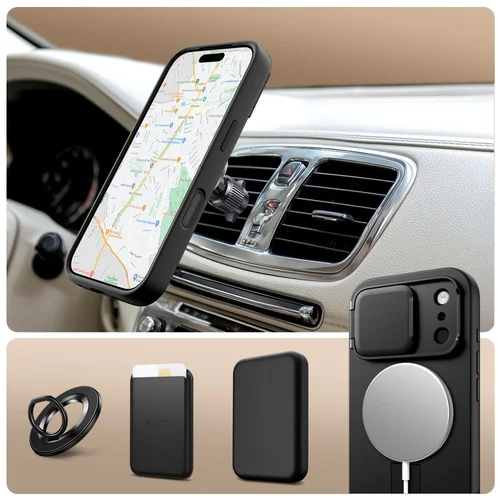 Tech-Protect Kevlar Aura MagSafe dėklas iPhone 17 Pro, juodas image 3