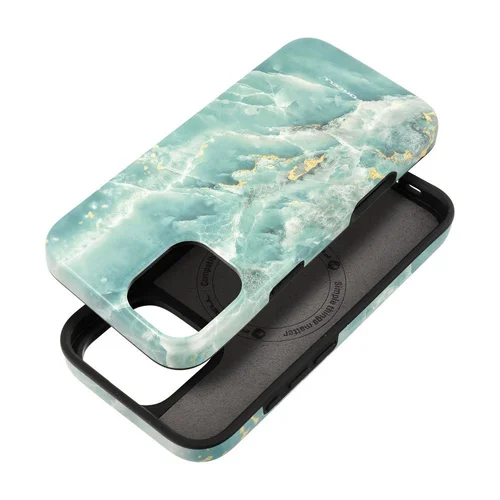FORCELL F-PROTECT Mirage dėklas iPhone 16 Plus, žalias marmuras image 1