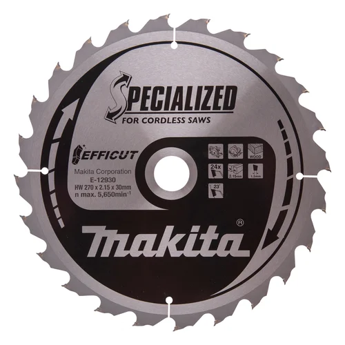 Makita E-12930 Pjovimo diskas 24 dantų, 30 mm veleno skersmuo image 1