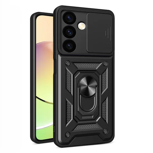 Hibridinis Armor Camshield dėklas Samsung Galaxy S24, juodas image 1