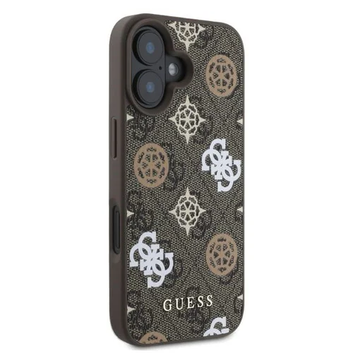 GUESS Peony Ant 4G MagSafe dėklas iPhone 16, rudas image 2