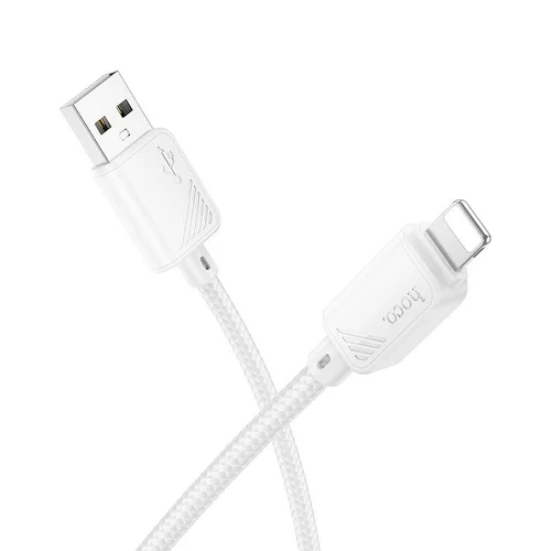 Hoco X113 USB-A–Lightning kabelis, 1 m, baltas image 1