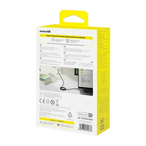 Baseus Dynamic 4 Pro USB-C kabelis 1 m 100 W image 3