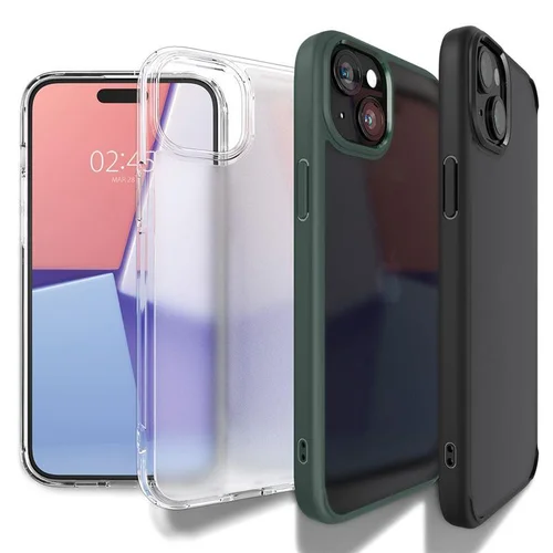 Spigen Ultra Hybrid dėklas iPhone 15 Plus, bežinis image 1