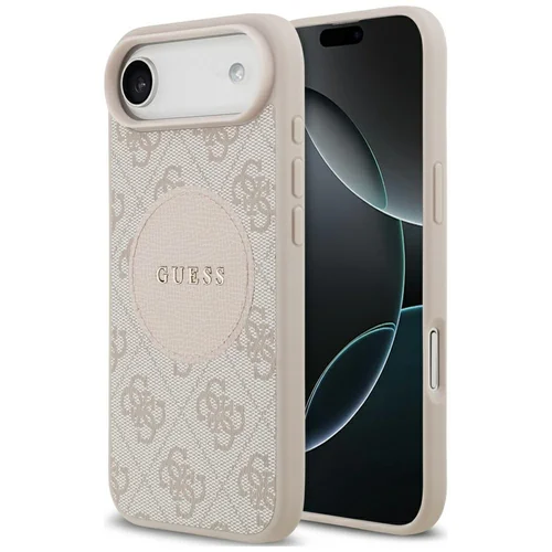 Guess 4G Circle Classic Logo MagSafe dėklas iPhone Air, rožinis image 1