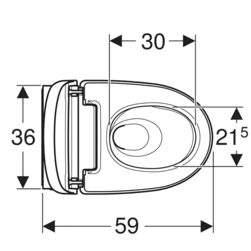 Geberit AquaClean Mera Classic 146.200.11.1 Pakabinamas Išmanus unitazas image 3