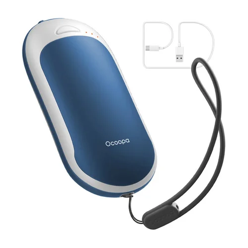 Ocoopa H3054PD rankų šildytuvas 5000 mAh, balta-mėlyna image 1