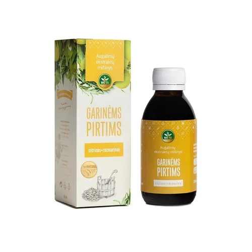 Garinės pirties citrinų ir rozmarinų ekstraktas Mėta, 150 ml image 1