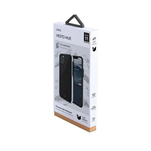 UNIQ Vesto Hue dėklas iPhone 11 Pro Max, juodas ir baltas image 2