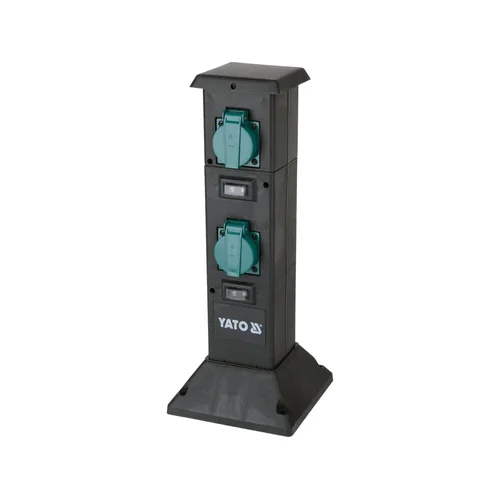 YATO YT-81274 lauko elektros lizdų stulpelis, 4 lizdai, IP44 image 2