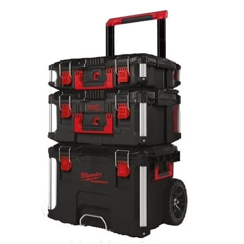 MILWAUKEE PACKOUT 3-ių dalių įrankių dėžių rinkinys image 1