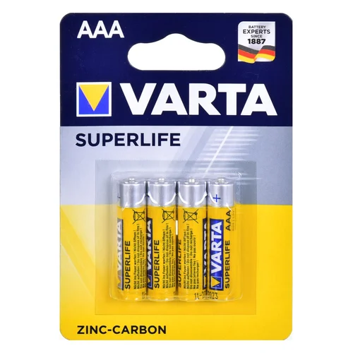 Varta Superlife AAA šarminės baterijos, 4 vnt. image 2