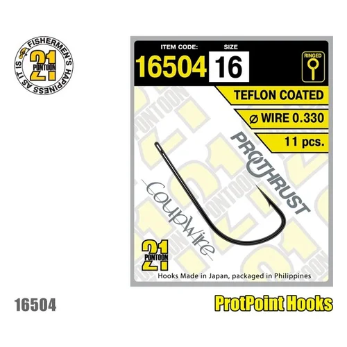 Pontoon21 16504 teflonu dengti kabliukai Nr. 4, 8 vnt. image 1