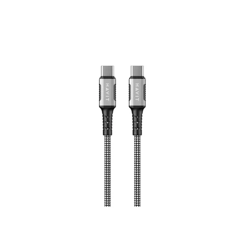 Havit CB6297 magnetinis USB-C kabelis, 1 m, juodas image 1