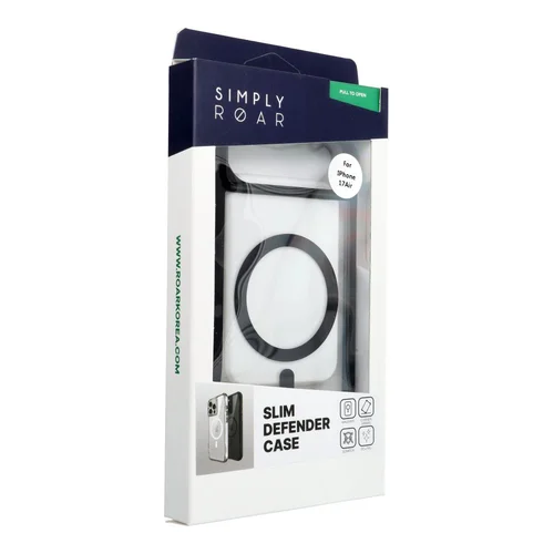 ROAR Slim Defender dėklas iPhone 17 Air, juodas image 2