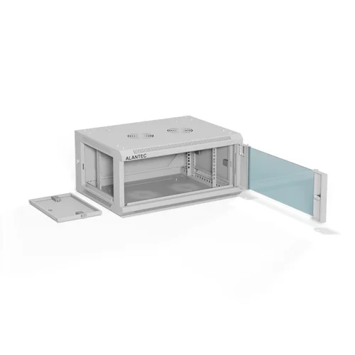 ALANTEC 19″ 4U 600 × 450 mm sieninis kabinetas, pilkas image 3