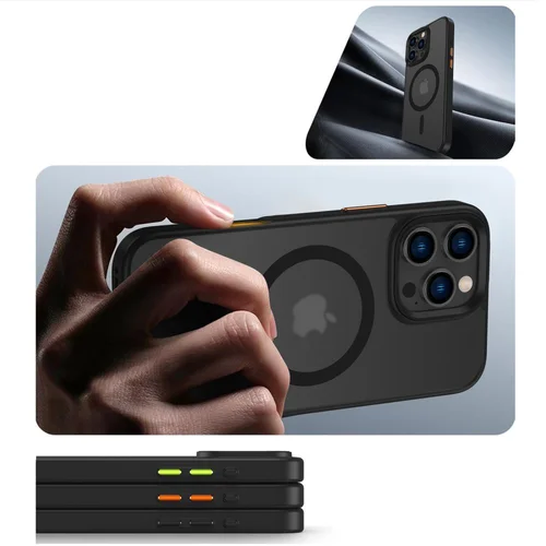 Tech-Protect MagMat MagSafe dėklas iPhone 16 Pro, matinis juodas image 3