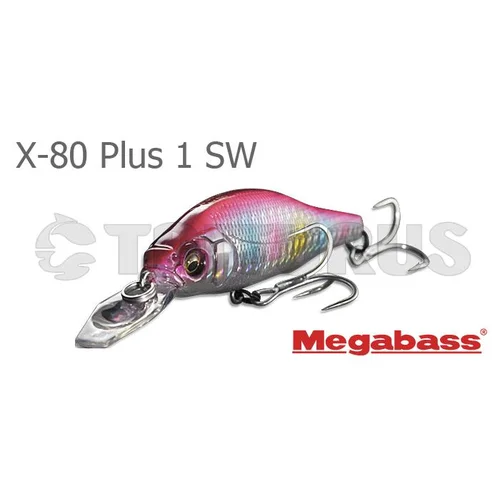 Megabass X-80 PLUS 1 vobleris, PM RED HEAD, 80,5 mm image 3