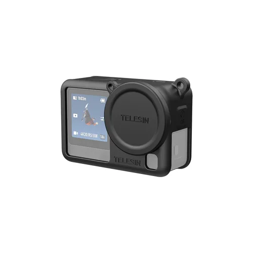 Telesin S6-PTC-11 silikoninis dėklas DJI Osmo Action 6, juodas image 1