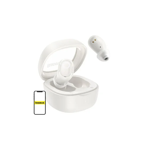 Baseus Bowie WM02 TWS ausinės, Bluetooth 5.3, baltos image 1