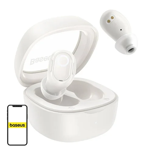 Baseus Bowie WM02 TWS ausinės, Bluetooth 5.3, baltos image 2