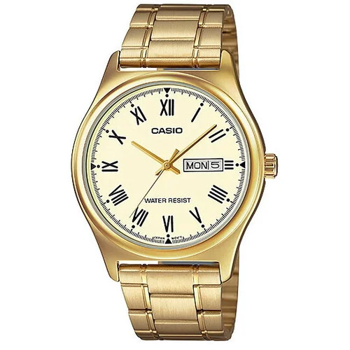 Casio MTP-V006G-9B vyriškas laikrodis, auksinis image 1