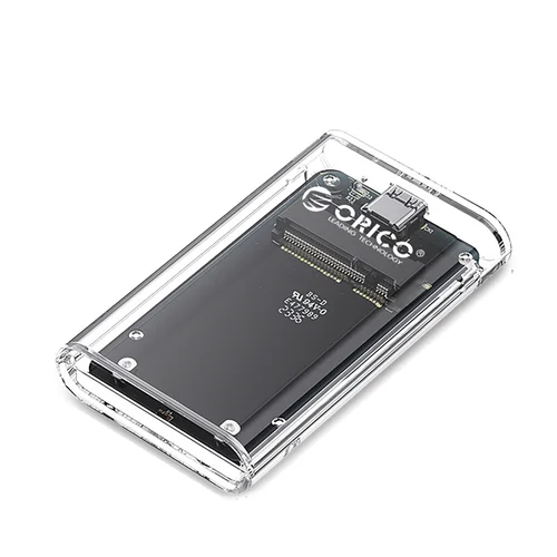 Orico TC10-MS mSATA USB-C 3.2 korpusas, skaidrus image 1