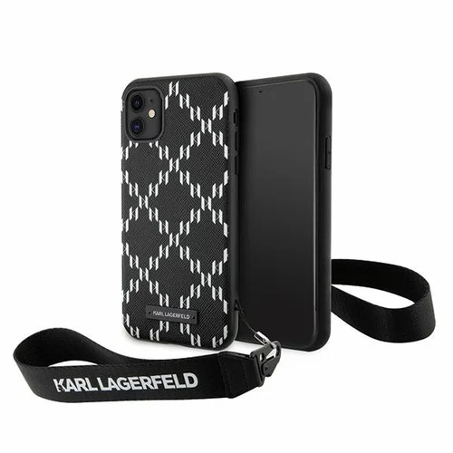 Karl Lagerfeld KLHCN61SAKLMBSK dėklas iPhone 11/XR, juodas image 1