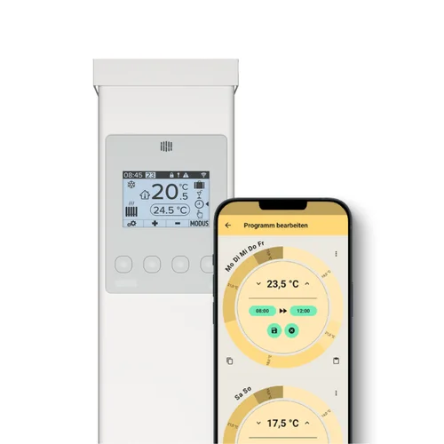AeroFlow elektriniai radiatoriai su FlexiSmart Pro valdymu, 2450 W image 2