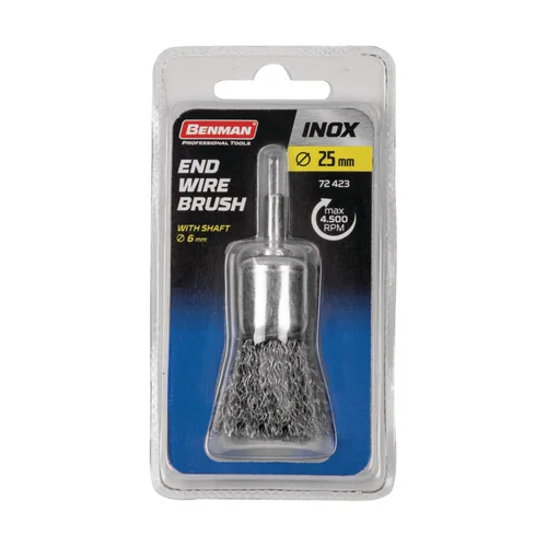 BENMAN Inox 72422 šlifavimo šepetys su koteliu 17 mm image 2