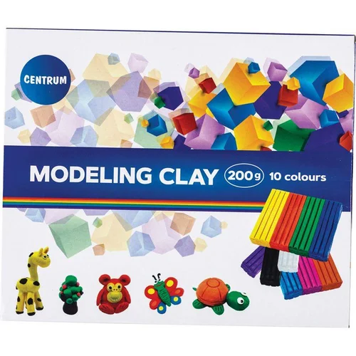 CENTRUM Modeling Clay plastilinas, 10 spalvų image 1