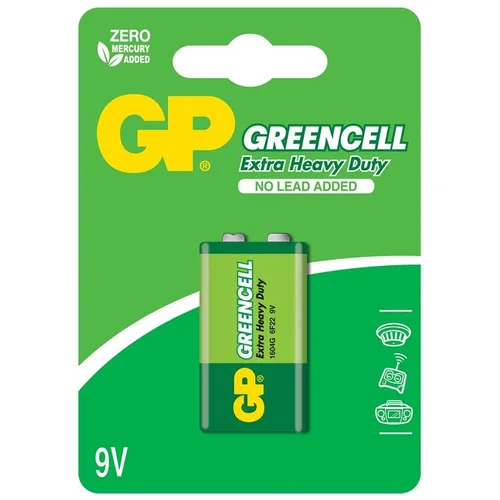 GP GREENCELL 9 V 6F22 elementas image 1