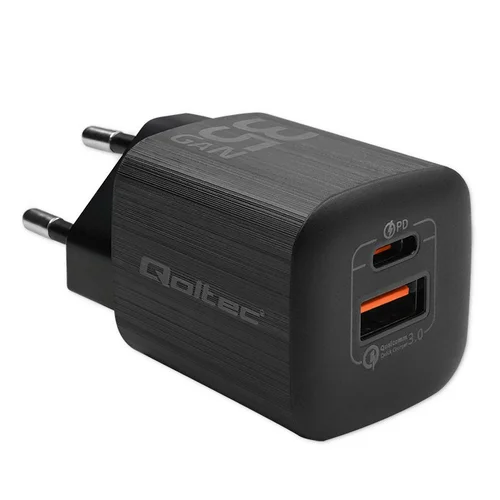Qoltec 50764 35 W juodas įkroviklis image 1