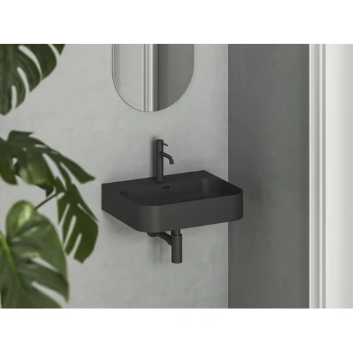 Keraminis praustuvas Ceramic Slim Wall R 55 N, juodos matinis image 1
