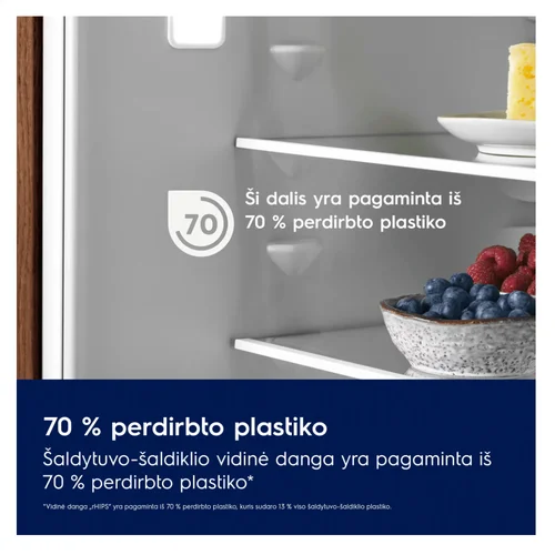 Electrolux E8MNCC18S įmontuojamas šaldytuvas su šaldikliu, 800 serija, 178 cm image 3