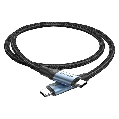 Vention USB-C–USB-C 1,5 m 240 W juodas laidas image 3