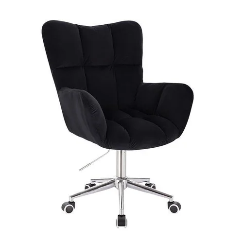 UNIQE FORM HR650K veliūrinė meistro kėdutė, juoda image 1