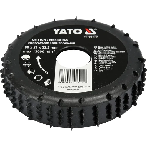 YATO YT-59175 raspinis diskas-freza 90 × 21 mm image 1